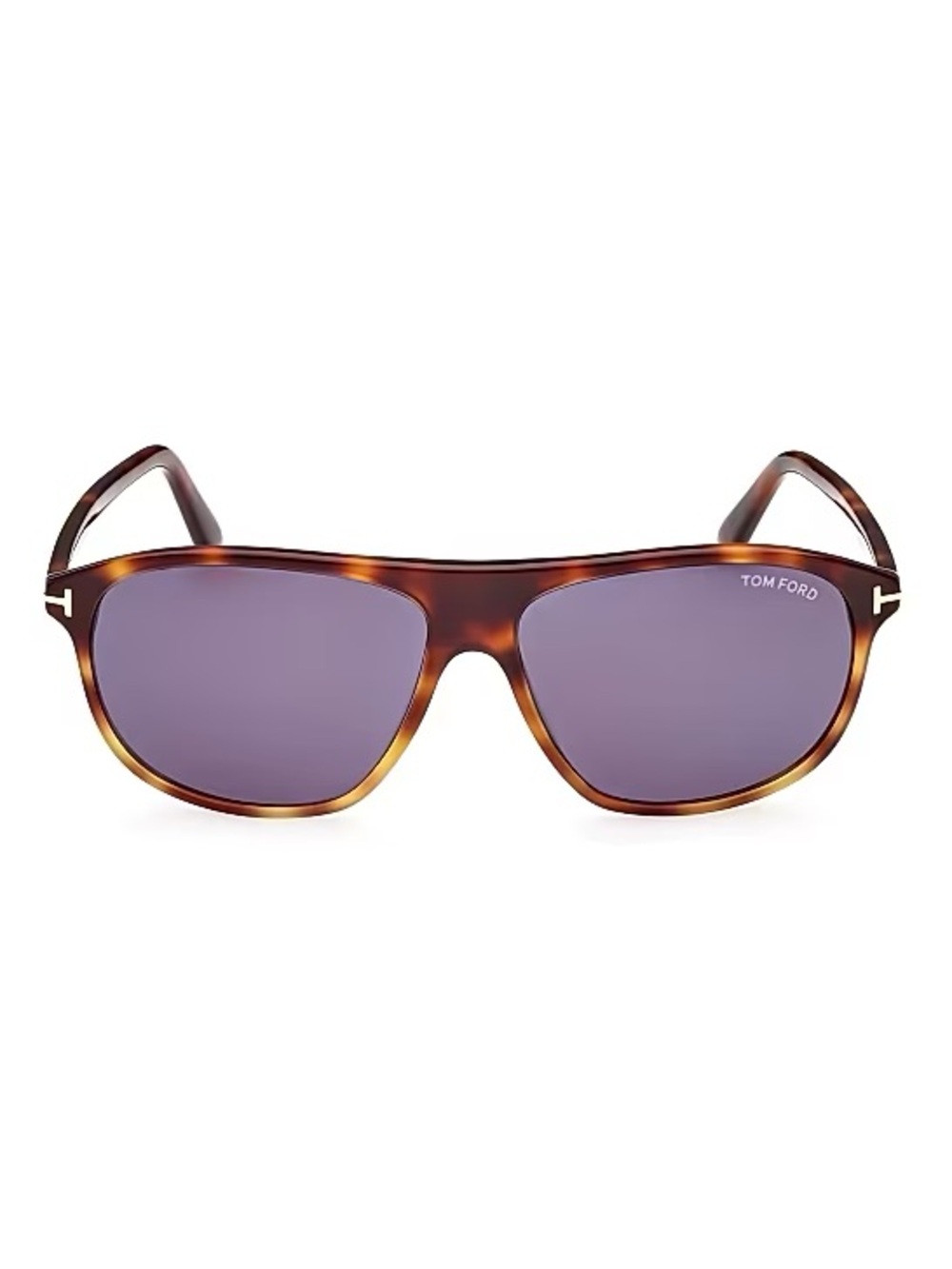 TOM FORD Prescott Havana/Violet Unisex Shield Sunglasses TF1027
